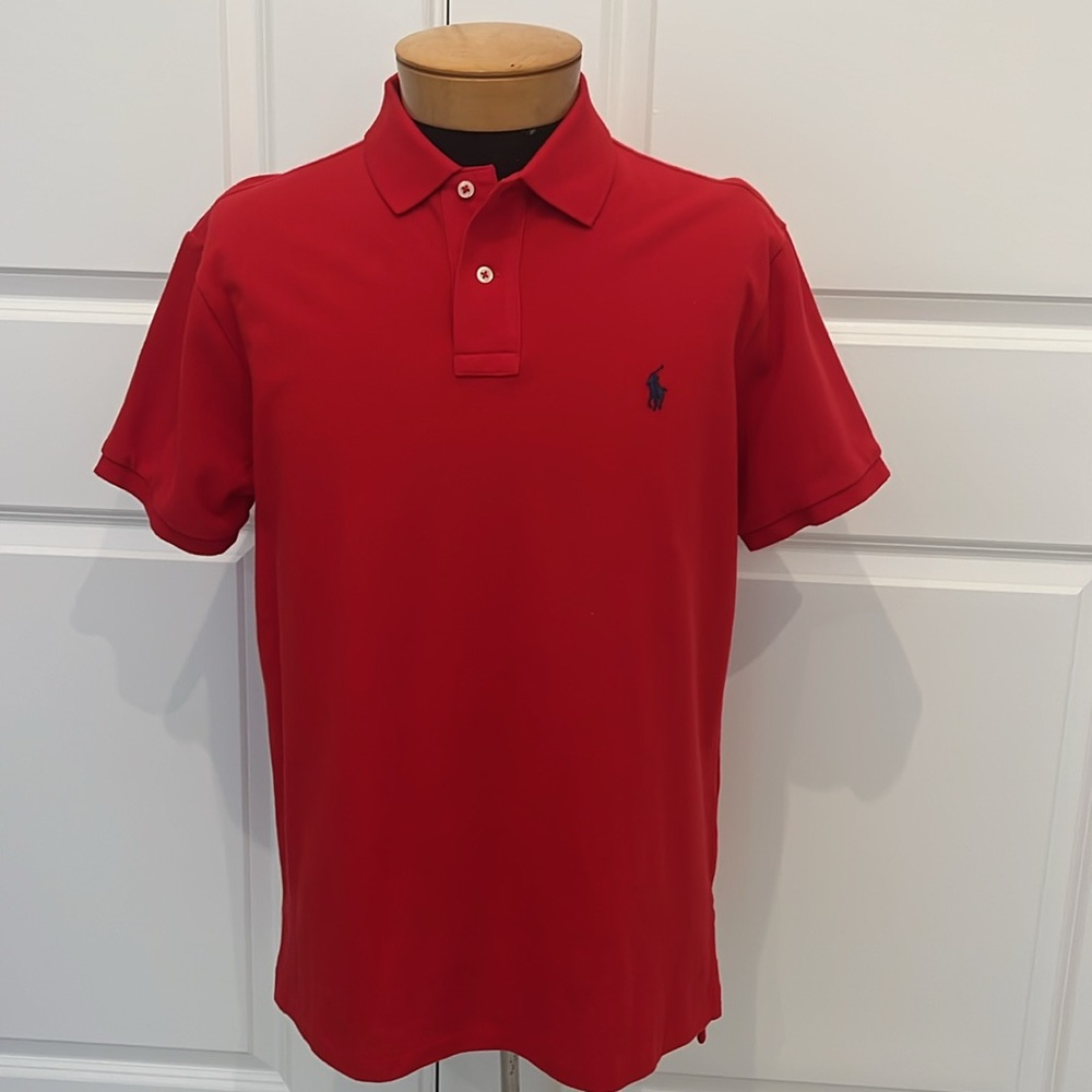 Polo by Ralph Lauren Men's Classic Red Polo shirt.